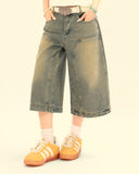 Acid Wash Jumbo Jorts | Inflation Streetwear