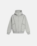 Air-Layer Contrast Stitching Zip Up Hoodies | Inflation Streetwear