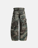 Double Waist Camo Cargo Pants | Inflation Streetwear