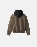 Embroidered PU Leather Padded Jacket | Inflation Streetwear