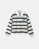 Striped Rugby Polo Shirt | Inflation Streetwear