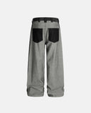 Distressed Reverse Design Baggy Jeans | Inflation Streetwear