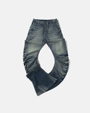 Distressed Stacked Slim Jeans | Inflation Streetwear