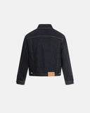 Cropped Raw Rivet Raw Denim Jacket | Inflation Streetwear