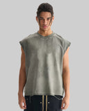 Distressed Washed Boxy Tank Top | Inflation Streetwear