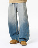 Gradient Color Acid Wash Baggy Jeans | Inflation Streetwear