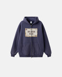 Graphic Distressed Washed Zip Up Hoodies | Infaltion Streetwear