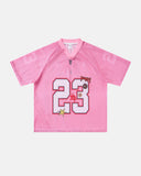 Number 23 Pink Mesh Jersey | Inflation Streetwear