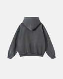 Graphic Ripped Washed Zip Up Hoodies | Inflation Streetwear