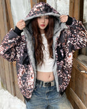 Leopard Embroidery Faux Fur Jacket | Inflation Streetwear