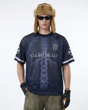 X-Ray Skeleton Graphic Mesh Jersey | Inflation Streetwear