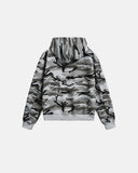 Cropped Camouflage Zip Up Hoodie | Inflation Streetwear