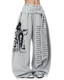 Graphic Printing Baggy Sweatpants | Inflation Streetwear