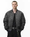 Snake Scale Camouflage Bomber Jacket | Inflation Streetwear