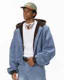 Plush Lining Cropped Hooded Jacket | Inflation Streetwear