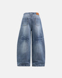 Blue Monkey Wash Baggy Jeans | Inflarion Streetwear