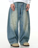 Acid Wash Baggy Barrel Jeans | Inflation Streetwear