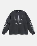 INFLATION Washed Double Layered Tees