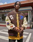 Poker Embroidery Varsity Jacket | Inflation Streetwear