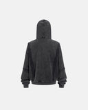 Acid Wash Oversized Zip Up Hoodies | Inflation Streetwear