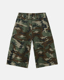 INFLATION Green Camo Longline Shorts