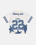 Star Graphic Oversized Mesh Jersey | Inflation Streetwear