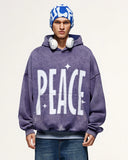 " Peace" Acid Washed Hoodies | Inflation Streetwear