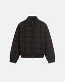 Retro Brown Plaid Cotton Paddded Jacket | Inflation Streetwear