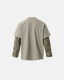 Camo Sleeve Layered Graphic T-Shirt | Inflation Streetwear