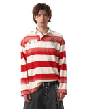 vintage stripe polo streetwear