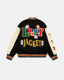 Poker Embroidery Varsity Jacket | Inflation Streetwear
