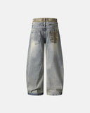 Double Waist Ripped Baggy Jeans | Inflation Streetwear