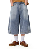 Deconstructed Wide leg Longline Jorts | Inflation Streetwear