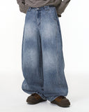 Blue Monkey Wash Baggy Jeans | Inflarion Streetwear