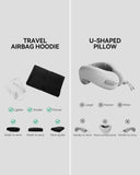 2-in-1 Travel Hoodie with Inflatable Neck Pillow | Inflation Streetwear