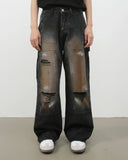 Vintage Ripped Baggy Jeans | Inflation Streetwear