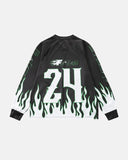 Flame Print Mesh Tees | Inflation Streetwear