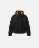 Faux Fur Leopard Sueded Hooded Jacket | INFLATION Streetwear