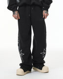 Stitching Spray-Painted Graffiti Sweatpant | Inflation Streetwear