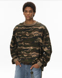 Boxy Camo Tees in Khaki | Inflation Streetwear