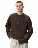 Old Money Style Henley Long Sleeve Tees | Inflation Streetwear