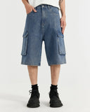 Blue Washed Cago Jorts | Inflation Streetwear