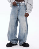 Clean Fit Acid Wash Baggy Jeans | Inflation Streetwear