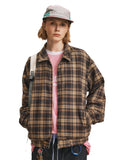 Reversible Plaid Baseball Jacket | Inflation Streetwear