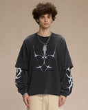 INFLATION Washed Double Layered Tees