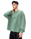 Distressed Washed Long Sleeve Tees | Inflation Streetwear