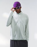 Breathable Grid Fleece Half-Zip Sweatshirt | Inflation Streetwear