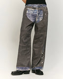 Colorblock Digital Printing Cotton Jeans | Inflation Streetwear