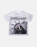 Rhinestone Washed Graphic T-Shirt | Inflation Streetwear