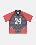 Color-Block Oversized Mesh Jersey | Inflation Streetwear